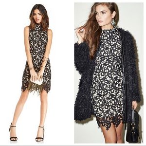 NWT Cameo (now C/MEO Collective) Fallen Love Lace Sheath Dress Black S